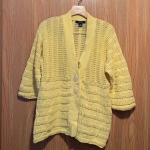 Style & Co yellow sweater XL